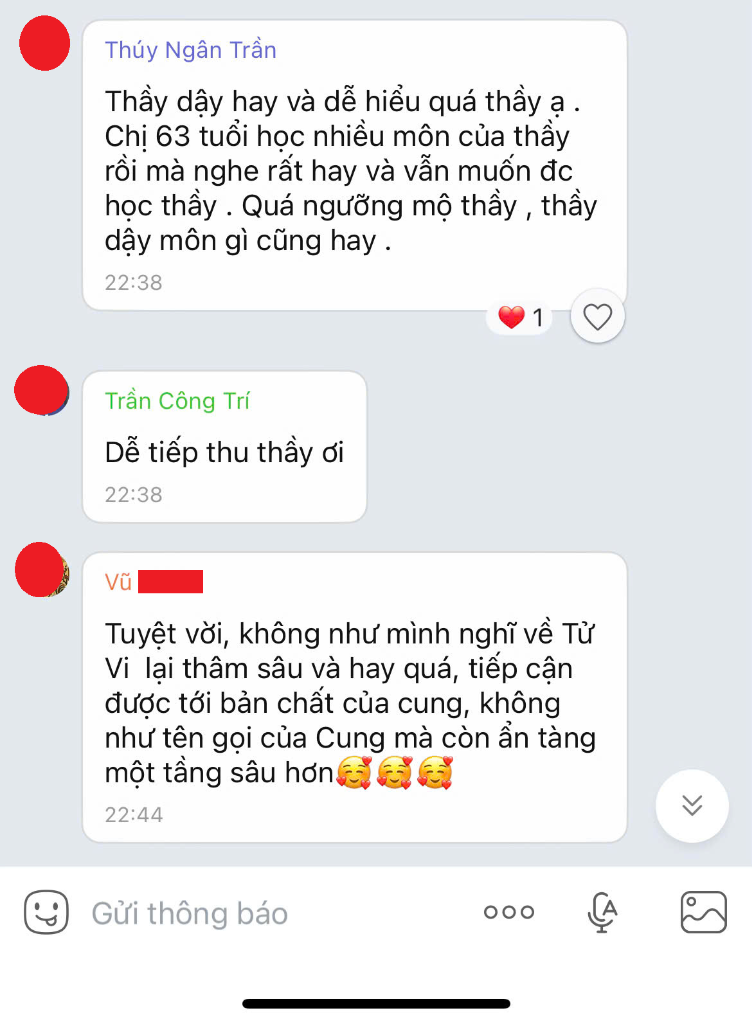 Phản hồi học viên hiểu sâu bản chất cung